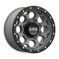 17X8.5 KMC KM541 DIRTY HARRY 8X170 0MM SATIN GRAY W/ BLACK LIP (4)