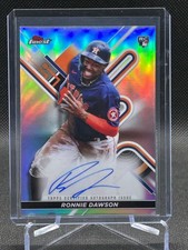 Ronnie Dawson 2022 Topps Finest RC Auto Rookie Autograph Card #FA-RDA. rookie card picture