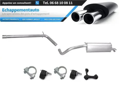 Échappement Skoda Fabia 1.9 TDI 2003-2007 pour contrôle technique