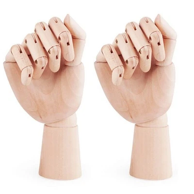 2X Wood Artist Drawing Manikin Articulated Mannequin with Wooden Flexible1654 - Bild 1 von 4