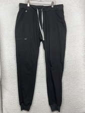 Figs Pants Mens Medium Black Technical Collection Jogger Scrub Workwear Pocket