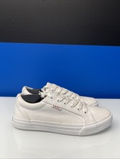 Taos Women s Plim Soul Canvas Sneaker - White US Size 8 NWOB/TRIED ON