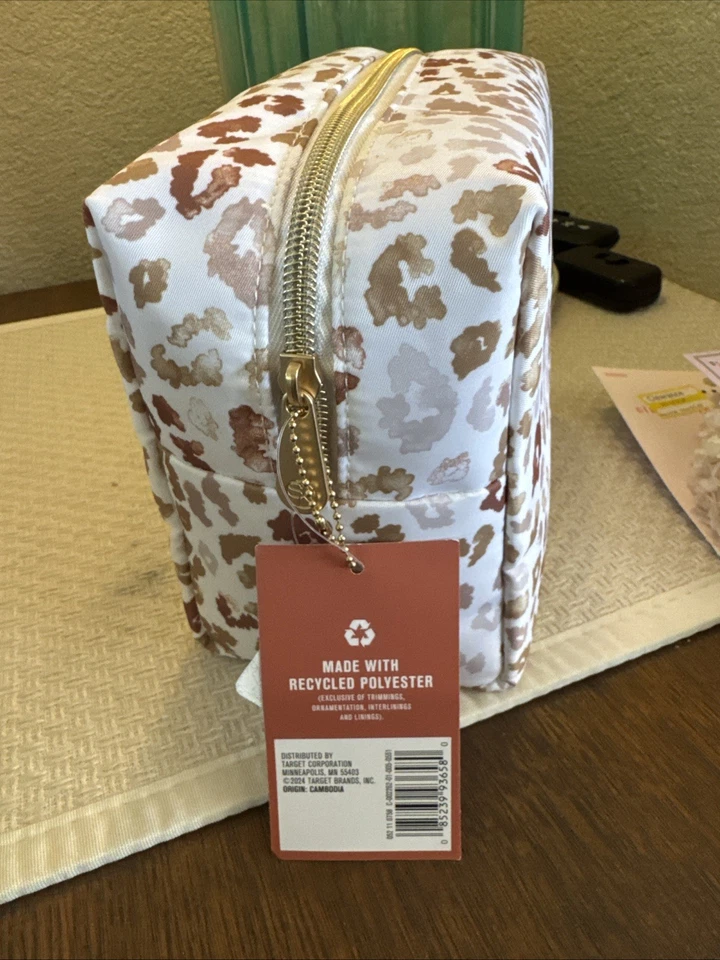 Bolso de Viaje Colección Maquillaje Belleza Sonia Kashuk Leopardo - Con Dos Pinzas para el Cabello Foto 3 de 4