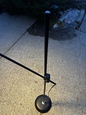 IKEA Vintage 80's Black Spotlight Adjustable Arm Floor Lamp Light