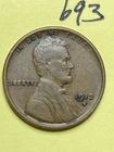 1913-S LINCOLN WHEAT CENT, low mintage date, "FINE" condition #693