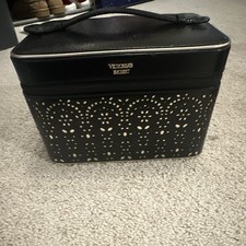 Victorias Secret Black Zippered Makeup Case T...