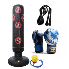 Kids Inflatable Punching Bag Set with Gloves Fun Fitness & Active Play Toy