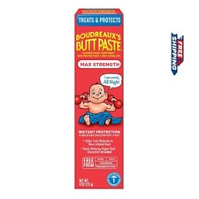 Boudreaux's Butt Paste Maximum Strength Diaper Rash Cream  Baby Ointment 40 