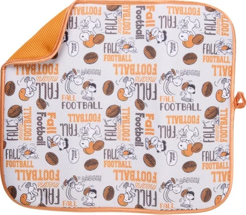 Kitchen Dish Drying Mat (16"x18") SNOOPY PEANUTS DOG, FALL FOOTBALL, orange, BB
