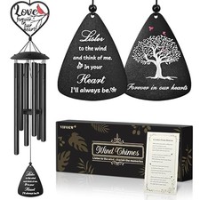 Sympathy Gifts for Loss of Loved one, 36'' Memorial Wind Chimes Memorial Love