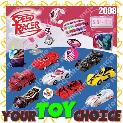 McDonald's 2008 SPEED RACER Boy MACH CAR or Girl BLING Accessory YOUR Toy CHOICE