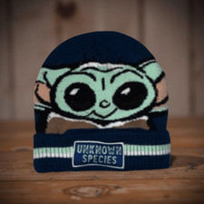 Unisex Kids Star Wars Baby Yoda UNKNOWN SPECIES" Knit Beanie