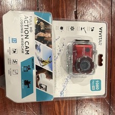 Vivitar Full HD Action Cam Waterproof Vlogging Webcam DVR783HD Red
