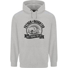 Father  Daughter Best Friends Fathers Day Mens 80 Cotton Hoodie