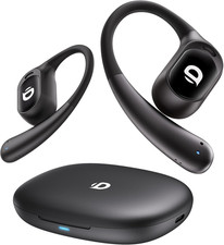 Open Ear Earbuds, True Wireless Open Ear Headphones with Earhooks, Air Conductio
