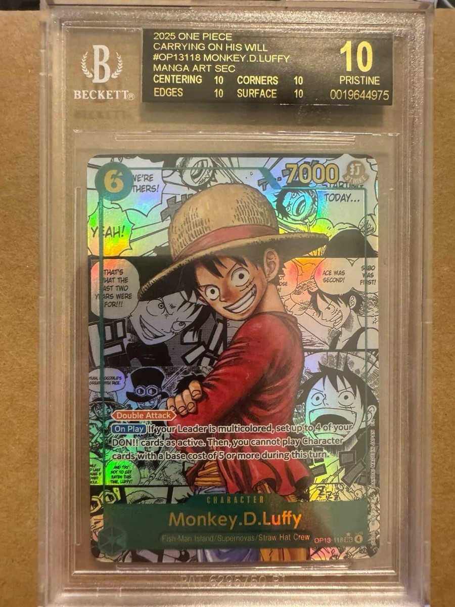 TOP　BJGold Label GP501 バラフ定価41800円 BGS 10 BLACK LABEL ONE PIECE MONKEY D LUFFY MANGA ALT ART SEC OP