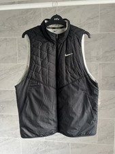 Nike Mens Therma Fit Running Gilet Vest Reflective Insulated - Large - Black
