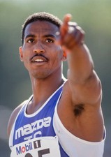 Renaldo Nehemiah USA competes in the 110 meters hurdles event duri- Old Photo 3