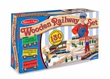 Melissa  Doug 701 Wooden Railway Set