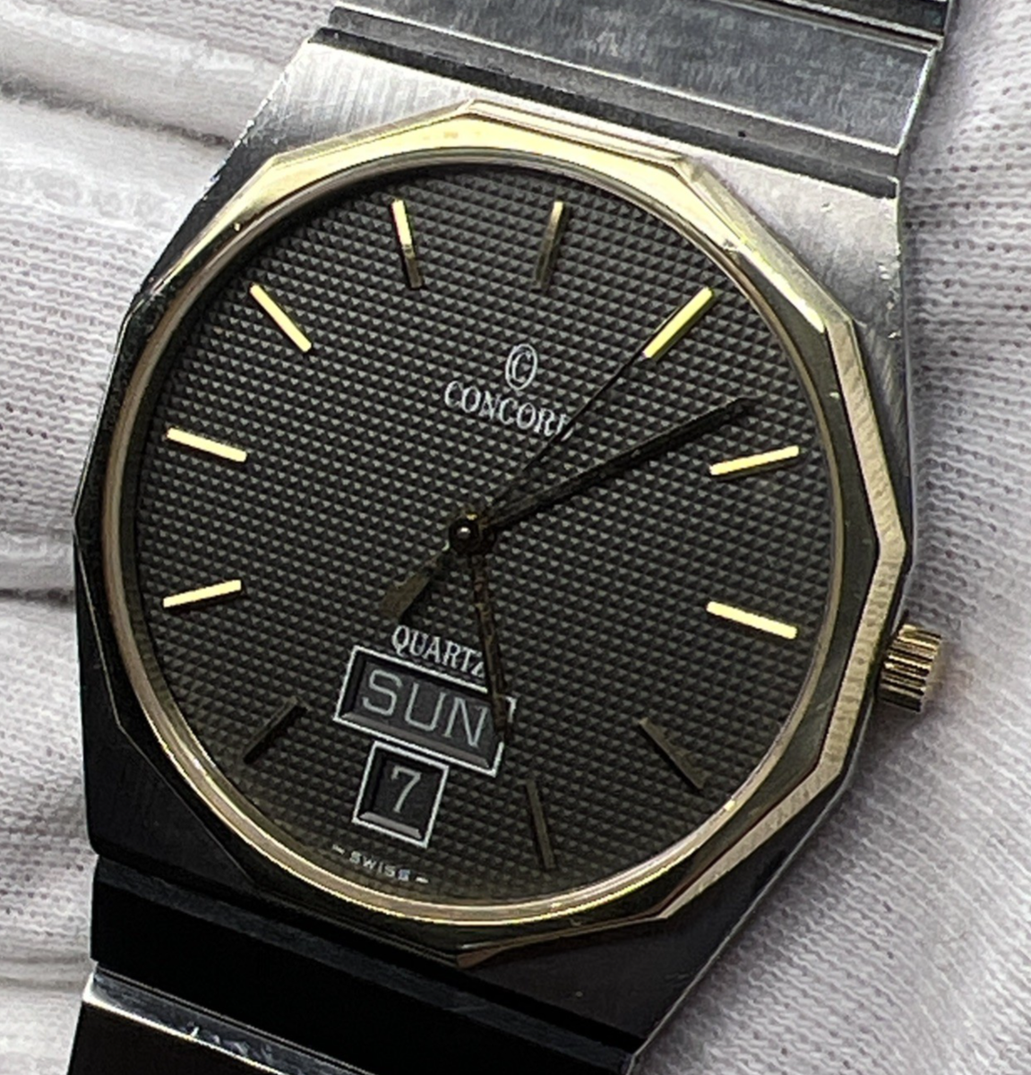 Concord Mariner SG 15 58 115 V13 Steel & Gold Bezel Men's Day Date