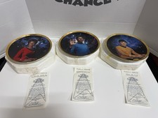 Star Trek 25th Anniversary Hamilton Collection Lot of 4 Sulu, Spock,  Uhura