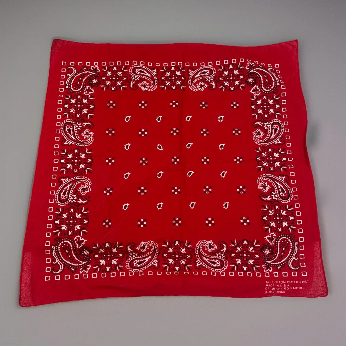 Bandana Handkerchief In Vintage Handkerchiefs for sale | eBay