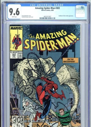 Amazing Spider-Man #303 CGC 9.6 White Pages McFarlane Art Marvel Comics 1988