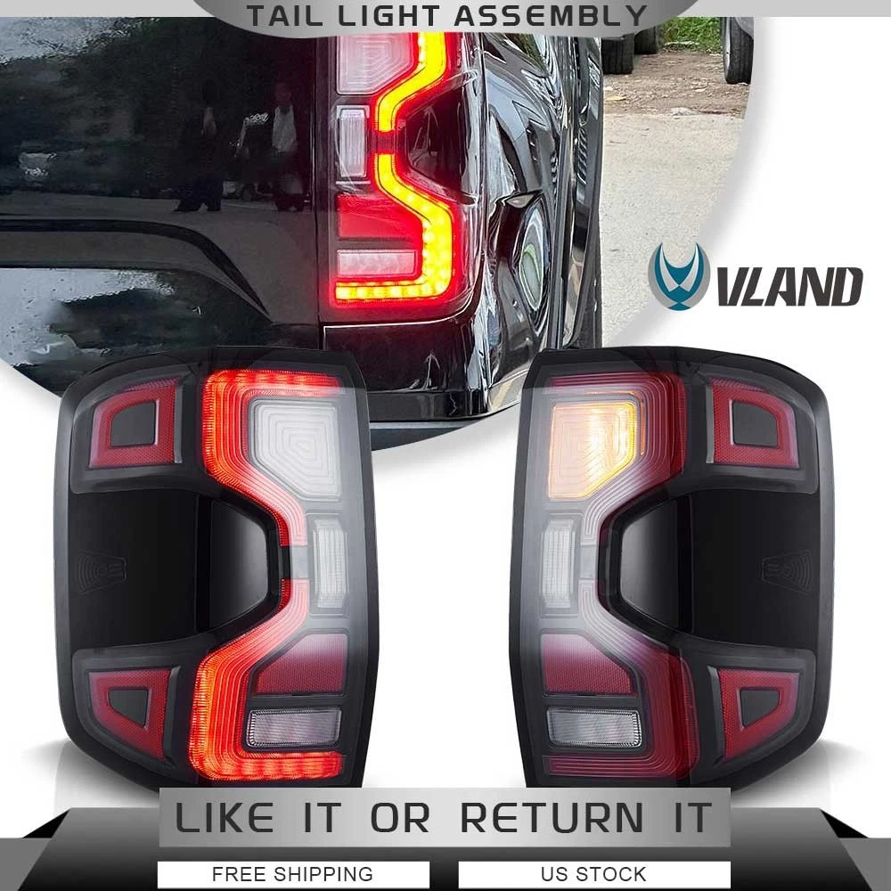 Par De Luces Traseras LED De Tubo Negras Para Ford Ranger 2001-2011 – Lado Izquierdo Y Derecho