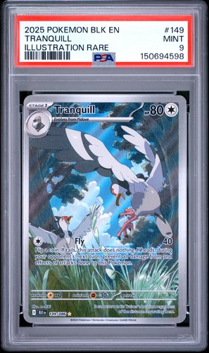 Tranquill graded PSA 9 for sale on eBay