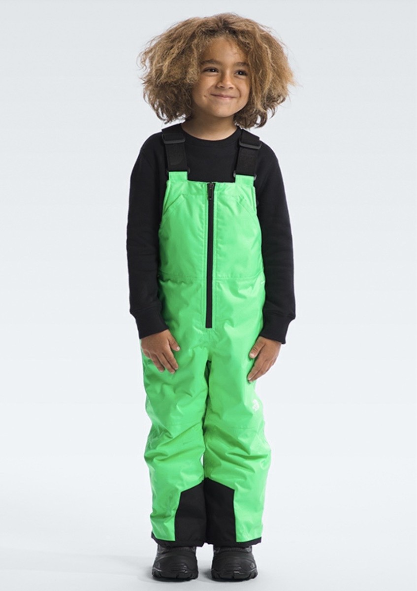 NWT The North Face Kid's Size 4 Freedom Insulated Bib CHLOROPHYLL