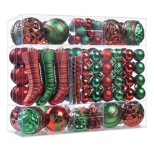 150Pcs Christmas Ball Ornaments Shatterproof Christmas Ball Decorative Xmas Tree