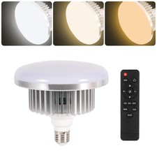 175W Photography Light Bulb Dimmable Tricolor LED Bulbs 3000-6700K Color Soft...
