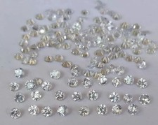 25 Pcs Natural 4mm Natural White Sapphire Lot Round Cut Certified Loose Gemstone