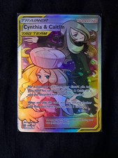 Pokemon - Cynthia & Caitlin (Full Art) 228/236 Sm-Cosmic Eclipse Holo NM on eBay