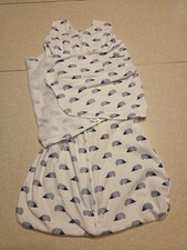 Halo Baby Cotton Sleep Sack Swaddle Size Small 3-6 Months Blue Hedgehogs