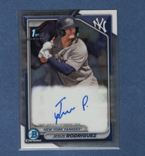 2024 BOWMAN CHROME AUTO JESUS RODRIGUEZ ROOKIE CARD
