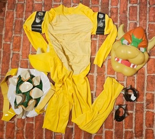 Super Mario Bowser Kids Costume Medium 7 8 Disguise Deluxe Nintendo Halloween