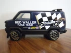 vintage 80's all metal Tonka toy van Red Waller Race Team good shape USA toy