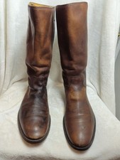 Size 9D Vintage Gucci Riding Boots Womens Brown Leather