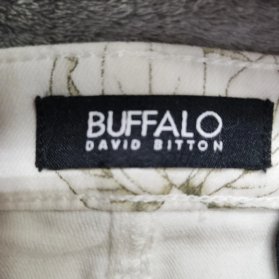 Buffalo David Bitton Jeans Womens 8/29 Ivory Floral Havana‎ High Rise Skinny - Image 4 of 4