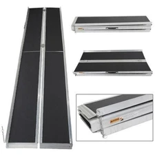 10ft Portable Wheelchair Ramp Multi Fold 120 in Long x 28.3 in Wide Anti-Slip