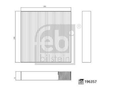 FEBI Interior Air Filter For BYD D1 Seal 06 U Song Plus Pro II 19-