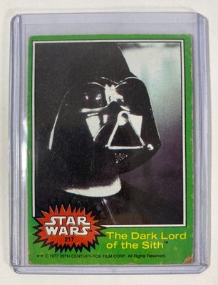 Star Wars Series 4 (Green) Topps Trading Card #217 The Dark Lord of the Sith