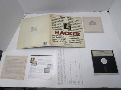 HACKER FOR COMMODORE 64 128 GAME BY ACTIVISION TESTED & WORKING  ️