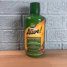 Nature's Way Alive! Max Potency Liquid Multivitamin for Women & Men 30.4oz 2026+