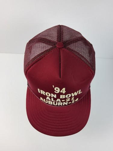 Vintage Alabama Football Hat 1994 Iron Bowl 21 - 14 Auburn Snapback San Sun - Picture 7 of 10
