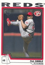 ROB DIBBLE TOPPS RETIRED SIGNATURE EDITION BASE REDS WHITE SOX #87 2004 04