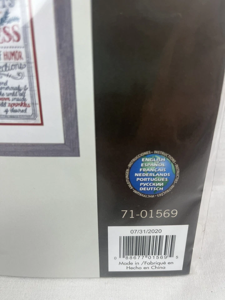 Ingredients For Happiness Dimensions Stamped Embroidery Kit 8X10 - 71-01569 - Image 4 of 4