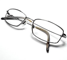 Luxottica Silver Tone Metal Eyeglasses FRAMES ONLY - Memorize 51-18-130