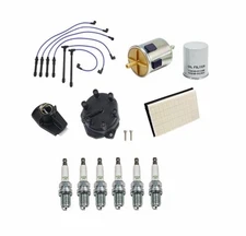 99-02 Tune Up Kit Wires Distributor Cap Rotor Spark Plugs for Nissan Quest